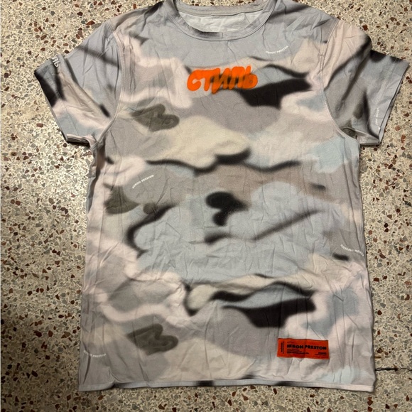 Heron Preston Multicolor Camouflage Style T-Shirt Стиль Size M - Picture 1 of 10